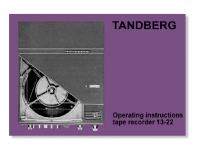 Tandberg 13-22 - Owners Manual 